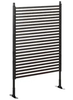 Outsunny Gard Modular Autoportant pentru Grădină din Oțel, 93x22x150 cm, Maro | Aosom Romania