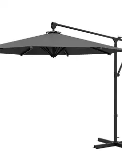 Outsunny Umbrela Consola de 3 m cu Baza in Cruce | Aosom Romania