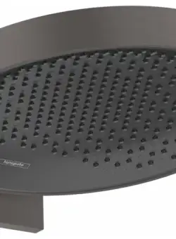 Palarie de dus Hansgrohe Rainfinity 360 1 jet cu placa de conectare la perete negru periat