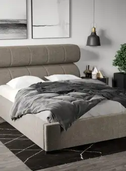 Pat Tapitat Galileo cu somiera fixa Bej - Eden 4 140x200