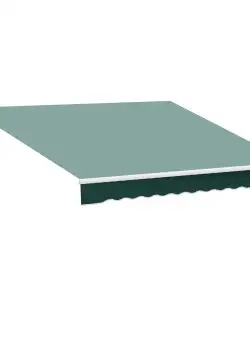 Perdea Rulou Manuală Verde, Protecție UV și Intimitate, 2.5x2m | Aosom Romania