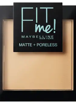 Pudra compacta Fit Me Matte + Poreless 130 Buff Beige, 9g, Maybelline