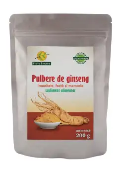 Pulbere de ginseng, 200g, Phyto Biocare