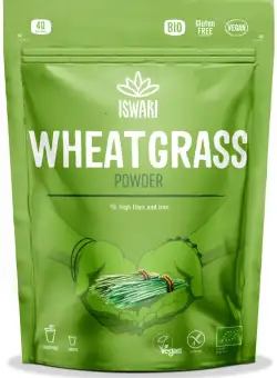 Pulbere functionala bio din iarba de grau verde, 200g, Iswari