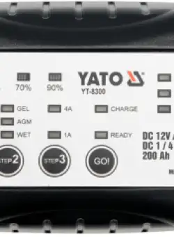 Redresor auto YATO, 6 12V, 1 4A, 200Ah