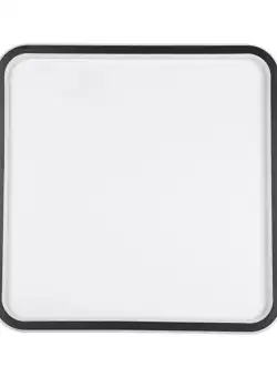 Resigilat Aplica LED Techstar® Light, 72W, Patrata, Design Slim, Protectie Insecte, CRI 80, 6500K, IP 65, Neagra