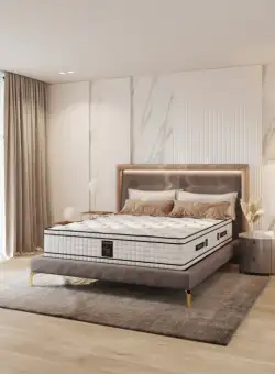 Saltea GOLD EDITION cu arcuri, 90x190 cm, H 32 cm