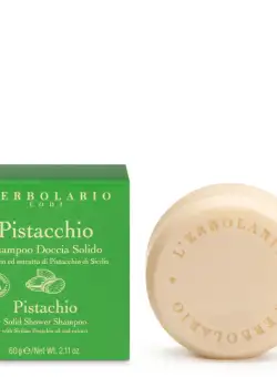 Sampon solid pentru par si corp Pistachio, 60g, L'Erbolario
