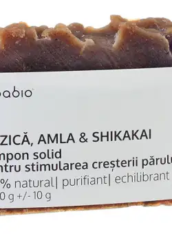 Sampon solid pentru stimularea cresterii parului, 130g, Sabio