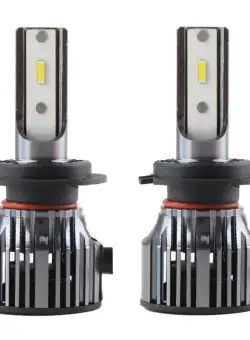 Set 2 LED-Uri Auto Techstar® PN-V7, H7, 52W, 9000 Lumeni, 6500K, 9-24V, Unghi Fascicul 360°, CSP 1860, Canbus, Radiator Aluminiu, Racire Cooling Tech, Argintiu