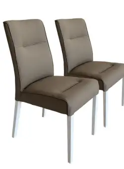 Set 2 Scaune Fiona, Taupe, 46.5 x 64 x 91 Cm