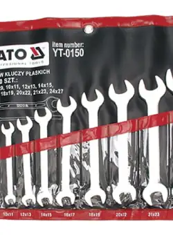 Set chei fixe YATO, CrV, DIN3113, 6X7 24X27mm, 10buc