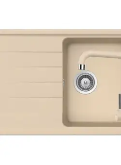 Set chiuveta bucatarie Schock Element D-100S si baterie bucatarie Schock Fonos Cristalite Moonstone 78 x 50 cm