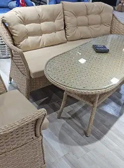 SET MOBILA GRADINA IARY 11 , CANAPEA + 2 FOTOLII + MASUTA