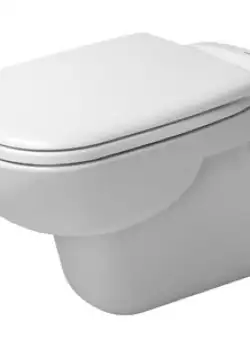 Set vas WC suspendat Duravit D-Code 54.5x35.5cm si capac clasic