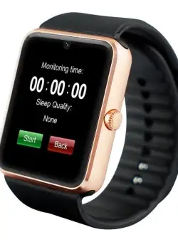 Smartwatch U-Watch GT08 Bluetooth Auriu Compatibil SIM, MicroSD