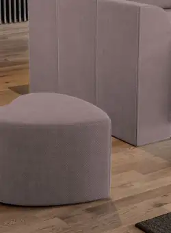 Taburet Inimioara Roze