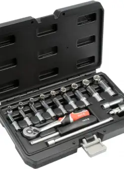 Trusa chei tubulare YATO, antrenor cu clichet, 1 4 , 23buc