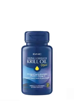 Ulei de krill Triple Strenght, 60 capsule, GNC