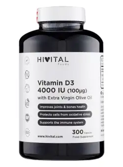 Vitamina D3 x 4000 U.I., 300 capsule, Hivital 