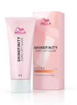 Vopsea demi-permanenta Shinefinity Zero Lift Glaze 05/43 Hot Chili, 60 ml, Wella Professionals