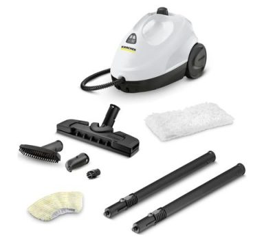 Aparat de curatat cu aburi Karcher KST 2, 1.512-601.0, 1500 W, 75mp, 3.2 bar, timp incalzire 6.5 min (Alb/Negru)