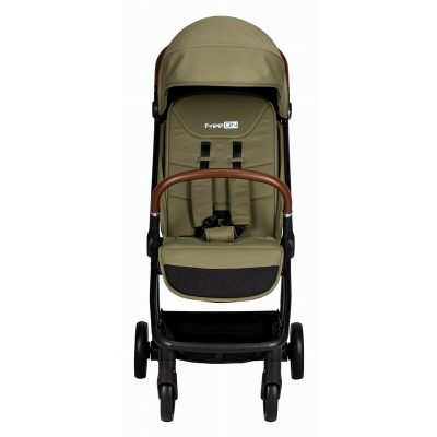 Carucior sport FreeON Bold, pliabil automat, roti cu suspensii, de la nastere pana la 22 kg, cu spatar reglabil in 3 pozitii, Green Army