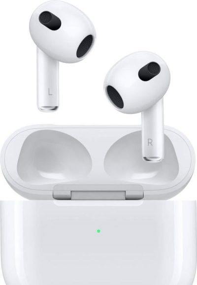 Casti True Wireless Apple Airpods 3, In-ear, Waterproof, Wireless Charging (Alb)