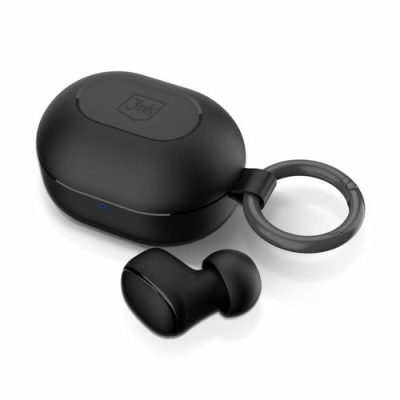Casti True Wireless In-ear 3mk FlowBuds, Bluetooth 6.0, Microfon (Negru)