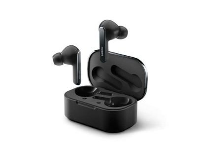Casti True Wireless Philips TAT5506BK/00, ANC, IPX5, Bluetooth (Negru)