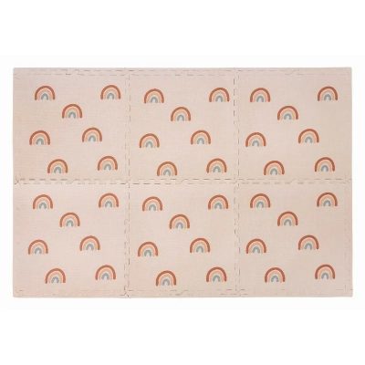 Covoras puzzle, Free2Play, Pentru copii, Din spuma, 121 x 178.5 cm, 6 bucati, 36 luni+, Rainbow