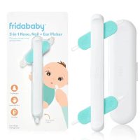 Dispozitiv de curatare, Fridababy, Multifunctional, Cu 4 capete, Pentru unghii, mucoasa nazala, urechi si alte parti ale corpului, Reutilizabil, 0 luni+