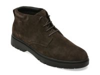 Ghete GEOX maro, U46HND, din piele intoarsa