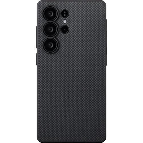 Husa Pitaka  PinButton Case Black/Grey Plain pentru Samsung Galaxy S25 Ultra (Negru)