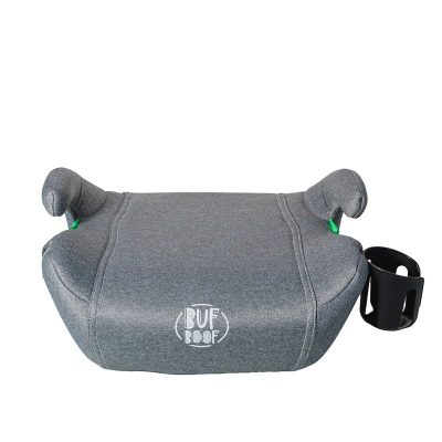 Inaltator auto cu isofix Buf Boof iSize Hero omologat R129 125-150 cm sau 22-36 kg Gri Deschis