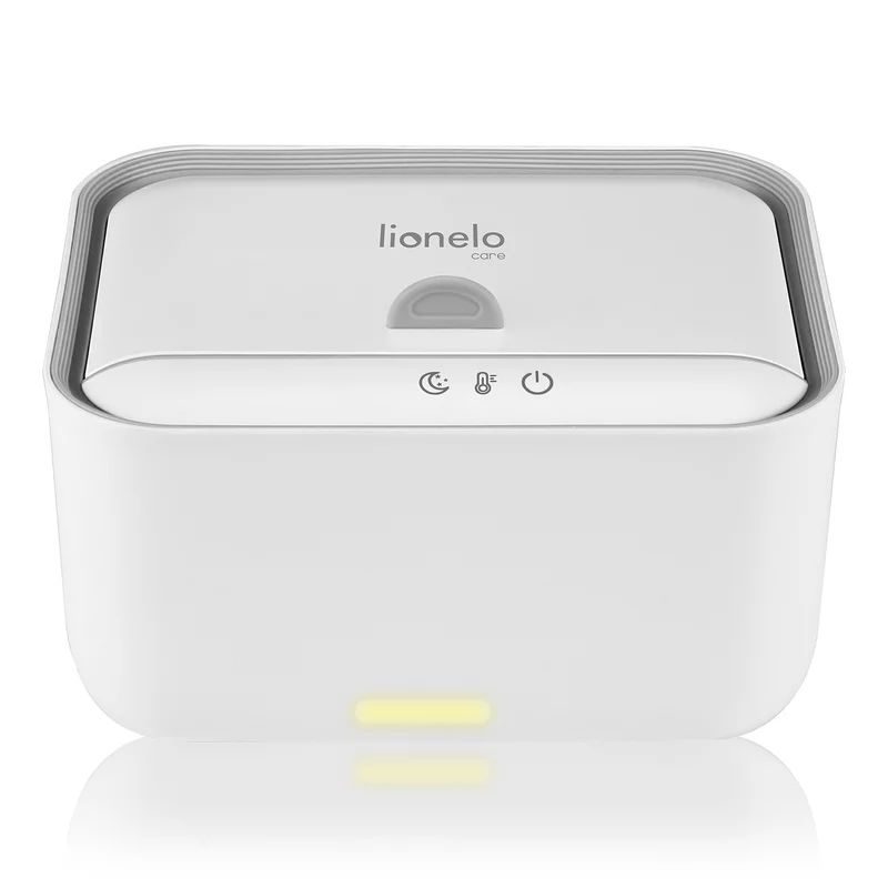Incalzitor servetele umede, Lionelo, Babybliss, Cu 3 setari de temperatura, Loc suficient pentru un intreg pachet de servetele umede, Panou de control cu ecran tactil, Fara BPA, White