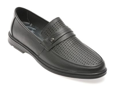 Mocasini SHOWMAN negri, SH5101, din piele naturala