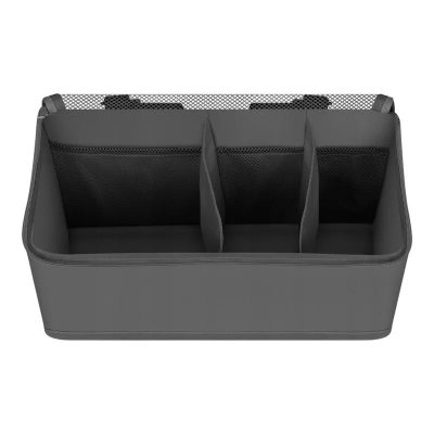 Organizator multifunctional, Lionelo, Sidepocket M, 43x15x23 cm, 3 compartimente, Universal, Constructie ranforsata, Gri