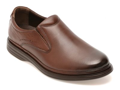 Pantofi BITE THE BULLET maro, FL510, din piele naturala