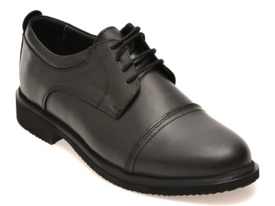 Pantofi eleganti BITE THE BULLET negri, RZ309, din piele naturala