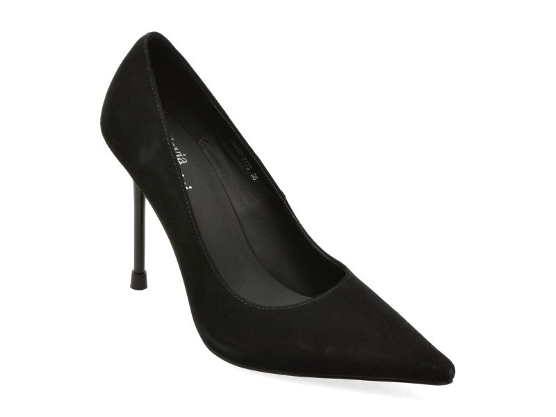 Pantofi eleganti FLAVIA PASSINI negri, 2282X, din piele intoarsa