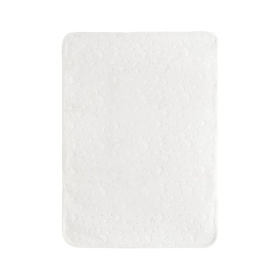 Paturica pentru bebelusi Lorelli Twinkle White, material moale, model decorativ in relief, 80x110 cm, 0 luni+