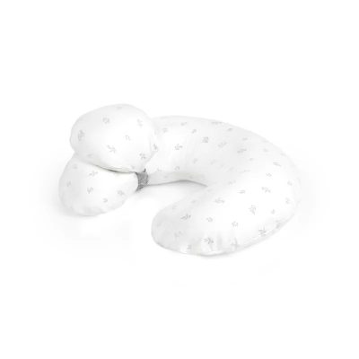 Perna pentru alaptare, Jane, Ergonomica, Cu husa detasabila, lavabila si pernuta suplimentara, Umpluta cu bilute din poliester, Mist