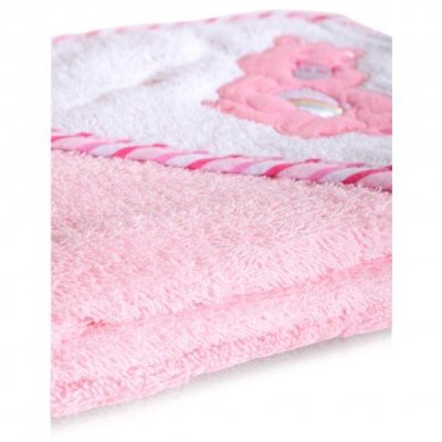 Prosop cu gluga Cangaroo Manny 76x76 cm Pink