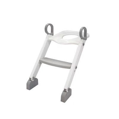 Reductor cu scarita, BabyTrold, Pentru toaleta, Sezut ergonomic, 40x40x37 cm, Alb