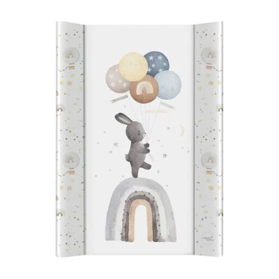 Saltea de infasat, Ceba Baby, Basic, Cu Intaritura, 70x50 cm, Suprafata impermeabila, Pentru comode de infasat sau patuturi, Fara ftalati, 0 luni+, Rainbow Walk