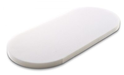 Saltea pentru landou bebelusi Sensillo Classic Lavanda 75x35x3 cm,din spuma poliuretanica confortabila si elastica,husa detasabila moale, ventilanta,Grad de duritate H1