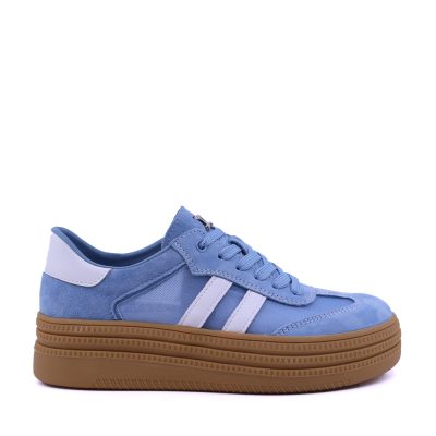 Sneakers femei Luca di Gioia albaștri din piele întoarsă și textil  1291DPF6100VAZ