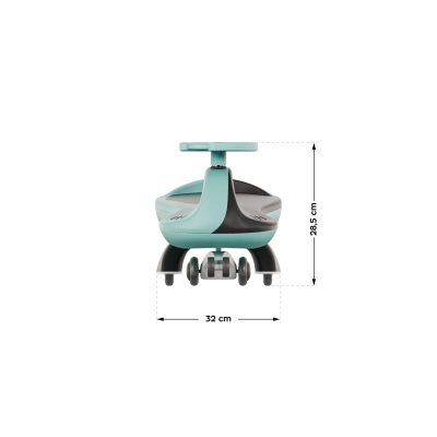 Vehicul copii Plasmacar gravitational Tulano Focus 35 Mint, roti luminoase din cauciuc,scaun ergonomic si spatios, greutate maxima admisa 100 kg
